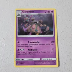 Garbodor 51/145 Sun & Moon Guardians Rising Rare Pokemon Card 2017 - Image 1