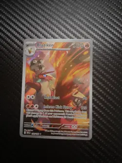 Pokemon TCG Blaziken Destined Rivals Illustration Rare Card 192/182 - Image 1