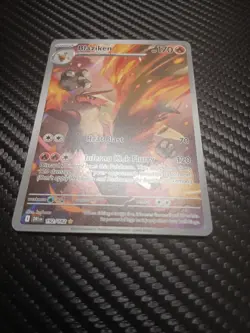 Pokemon TCG Blaziken Destined Rivals Illustration Rare Card 192/182 - Image 3