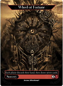 Wheel of Fortune - Full Art Altered Art Custom Cards - Image 1