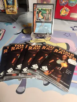 Tomb Raider Collectible Trading Card Booster Packs Lot Of 6 + Card Sealed, New - Image 1