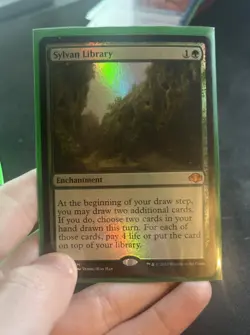 Sylvan Library Dominaria Remastered Foil lightly played - Image 1