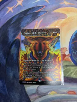 Splinter of the Shadows - Ashcoat of the Shadow (Borderless FOIL ) TMNT mtg - Image 1
