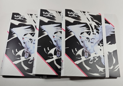 Lot of 3 POKEMON 2025 Official White Flare Card Binder NEW *BINDER ONLY* - Image 1