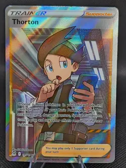 Pokemon TCG Thorton 195/196 Lost Origin Full Art Ultra Rare NM Thornton - Image 1