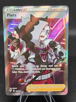 Piers 187/189 - Pokemon Darkness Ablaze Full Art Trainer Ultra Rare Holo Foil NM - Image 1