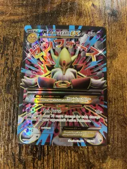 Pokemon M Alakazam EX Full Art Ultra Rare Mega 118/124 Fates Collide - Image 1