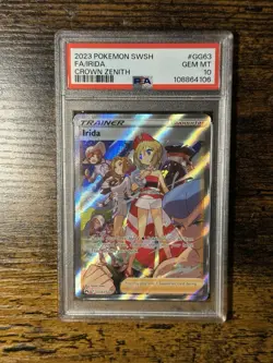 Pokemon TCG Irida Crown Zenith Galarian Gallery Full Art GG63/GG70 PSA 10 - Image 1