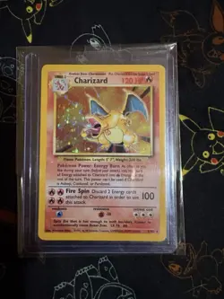 Pokemon TCG Charizard Base Set Holo Rare - Image 1