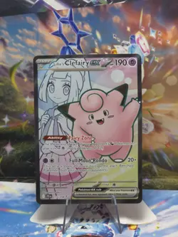 Pokemon TCG Lillie's Clefairy ex 173/159 Sv09: Journey Together Double Rare NM - Image 1