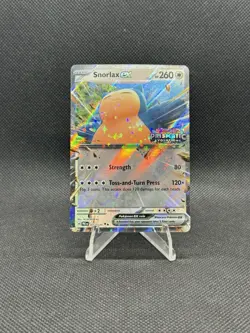 Pokemon TCG Snorlax EX 076/131 Double Holo Prismatic Evolutions Stamped Promo - Image 1