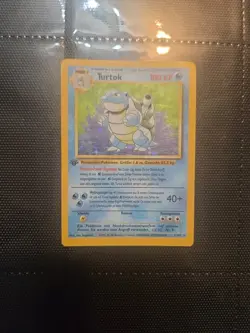 1999 Pokemon German Turtok/Blastoise 1st Edition Base Set 2/102 Holo - Image 1