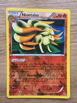 Pokemon Ninetales TCG Dragons Exalted Reverse Holo 19/124 Rare NM Condition - Image 1