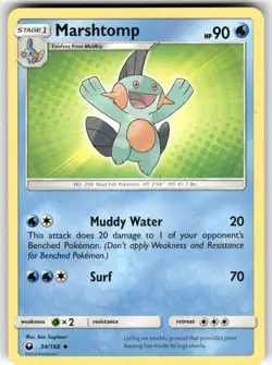 Marshtomp SM - Celestial Storm Uncommon Pokemon Lightly played - Image 1