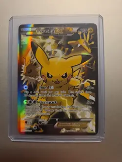 Pokemon Pikachu EX XY124 Black Star Promo – Authentic, Ungraded, Clean Front - Image 1