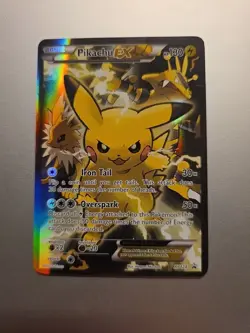 Pokemon Pikachu EX XY124 Black Star Promo – Authentic, Ungraded, Clean Front - Image 3