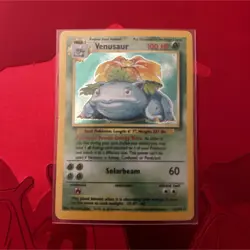 Pokemon TCG Venusaur Base Set 15/102 Holo Rare 1999-2000 Copyright 100 HP - Image 1