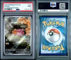 2024 Pokemon Paldean Fates Pawmi Illustration Rare FULL ART #226 PSA 9 MINT - Image 2