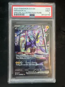 PSA 9 2023 POKEMON SVI EN-SCARLET & VIOLET SIR MIRAIDON EX 244 - Image 1