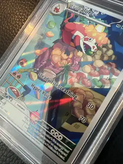 PSA 8 NM-MT Crocalor 202/193 Illustration Rare Full Art - Pokemon PAL SV02 - Image 3