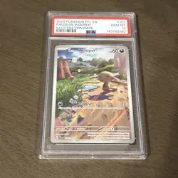 2025 POKEMON PFL EN-PHANTASMAL FLAMES ILLUSTRATION RARE PALDEAN WOOPER PSA 10 - Image 1