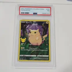 Pokemon Pikachu EX 005/025 Celebrations Full Art Holo Rare PSA 7 - Image 1