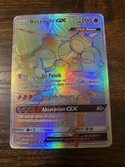 Buzzwole GX - 115/111 - Secret Rare LP, English Pokemon Crimson Invasion - Image 1