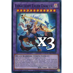 3X Lunalight Liger Dancer DUAD-EN030 SR Duelist's Advance NM 1st Ed YUGIOH - Image 1