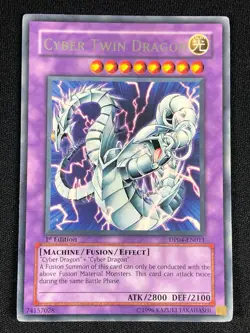 YUGIOH CYBER TWIN DRAGON DP04-EN011 1ST RARE (NM) - Image 1