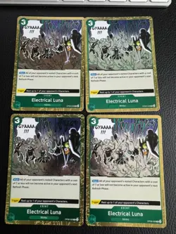 OP08-036 Electrical Luna Two Legends One Piece TCG Card Game x4 Playset - Image 1