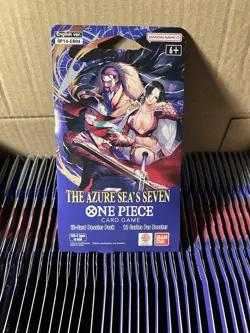 One Piece CCG 40 Sleeved Booster Packs of The Azure Seas Seven ( OP14 ) - Image 1