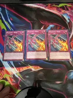 Yu-Gi-Oh! TCG Dragon's Mind 1st Edition 3 Card Lot - Konami Trap - English - Image 1