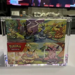 Prismatic evolutions Mini Tin case and acrylic case Pokemon Card TCG Sealed - Image 1