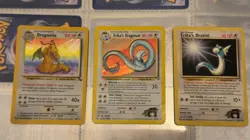 Pokemon TCG Dragonite Fossil Holo Unlimited Rare Card 4/62 +PREV EVOLUTIONS - Image 1
