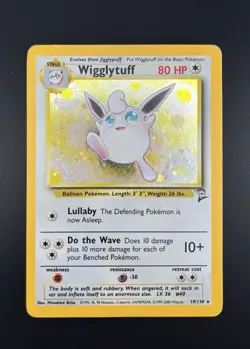 Pokemon Wigglytuff #19/130 Base Set 2 Holo Rare Card - Image 1