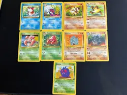 Pokemon Base Set Unlimited Lot 24 Cards – Vintage 1999 Commons/Uncommons – MP - Image 2