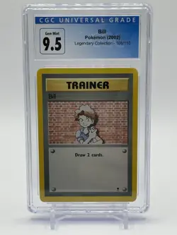 Bill Pokemon 2002 Legendary Collection Card #108/110 CGC Gem Mint 9.5 - Image 1