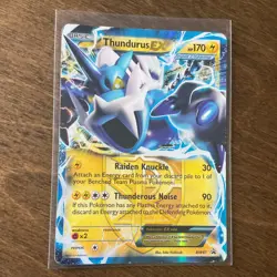 Pokemon Thundurus EX Team Plasma BW81 Black & White Promo Holo Card - Image 1