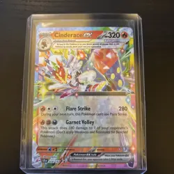 Cinderace EX 028/142 S&V Stellar Crown Holo Double Rare Pokemon Card - Image 1
