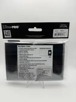 (100-Pack) Ultra Pro Eclipse PRO MATTE JET BLACK Deck Protector Card Sleeves 74427156138 - Image 2