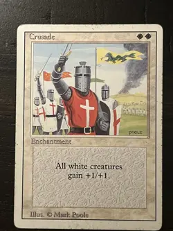 MTG Revised Edition (3rd) - Crusade - BANNED - HP - Image 1