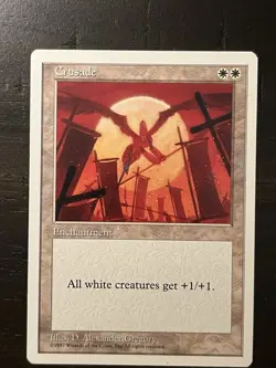MTG Crusade Fifth Edition 22 Regular Rare Light Play - Image 1