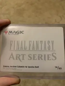 MTG Final Fantasy Art Series Jenova Ancient Calamity Gold Stamped - Image 2