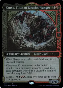 Kroxa, Titan of Death's Hunger Foil - Secret Lair Kaldheim - 225 NM - Image 2