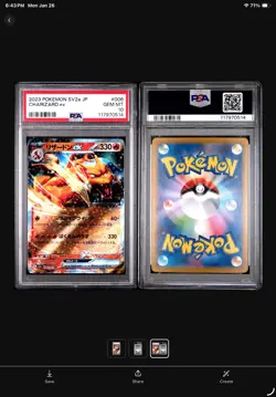 PSA 10 Charizard ex 006/165 RR Gem Mint Japanese Pokemon Card #006 - Image 3