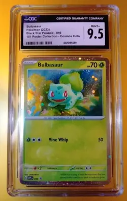 Bulbasaur 046 ( CGC 9.5 MINT+ ) Black Star Promo Cosmos Holo Pokemon 🍃 - Image 1