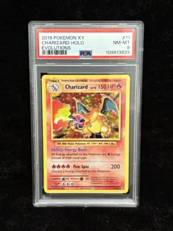 PSA 8 - 2016 Pokemon XY Charizard Holo - Evolutions 11/108 - Image 1