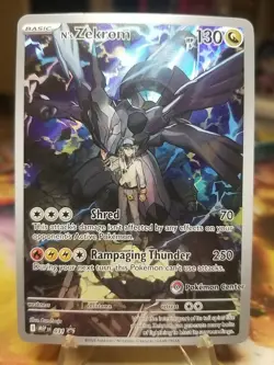 N's Zekrom Ascended Heroes Pokemon Center Stamped ETB promo #031 - Image 1