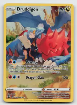 Druddigon TG09/TG30 Silver Tempest Trainer Gallery Ultra Rare Pokemon NM - Image 1