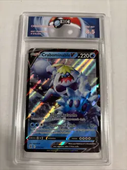 2021 Pokemon Crabominable V #76 HGC 8.5 (sb5) - Image 1